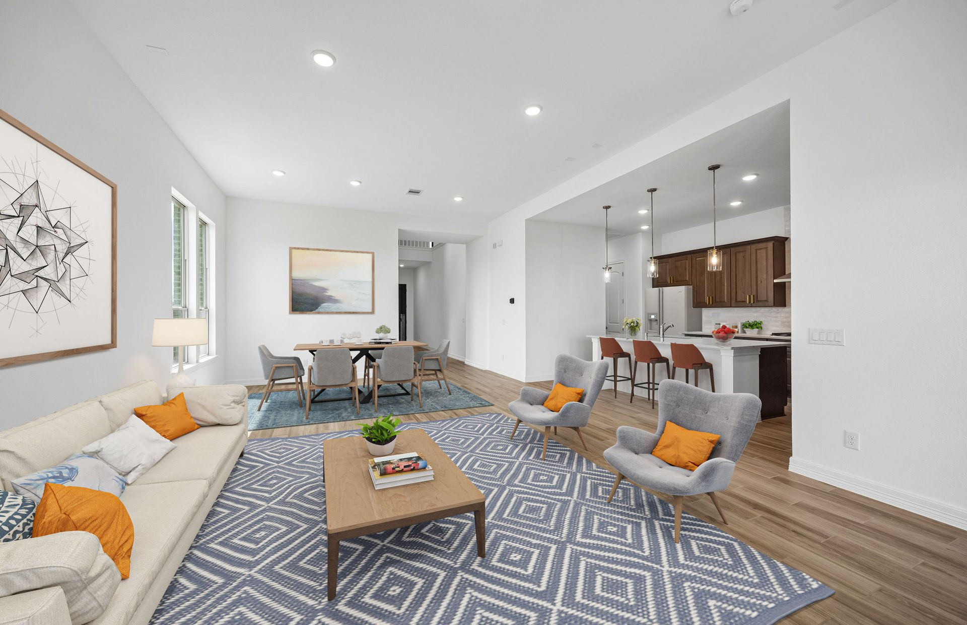 This home — photograph published by the builder