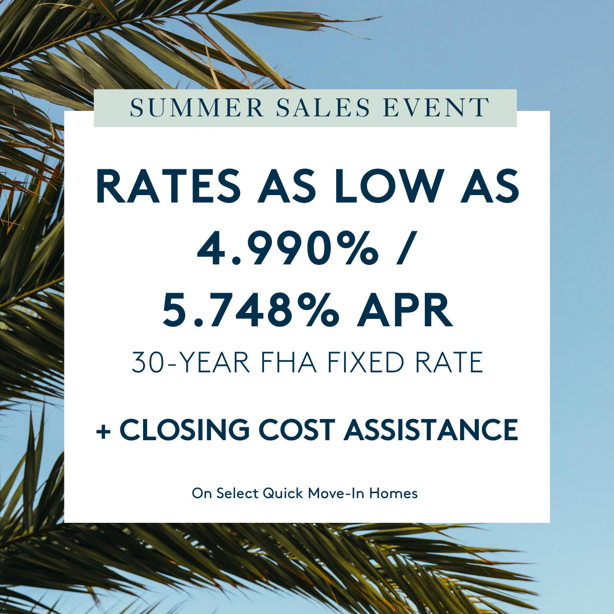 Summer Savings Are Here!