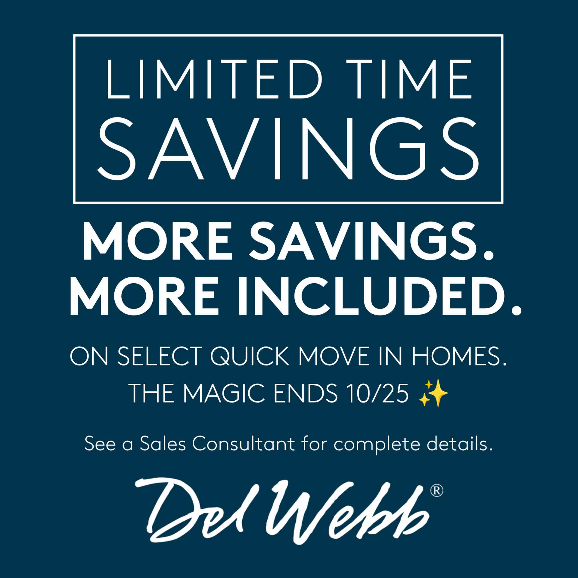 Limited Time Savings!