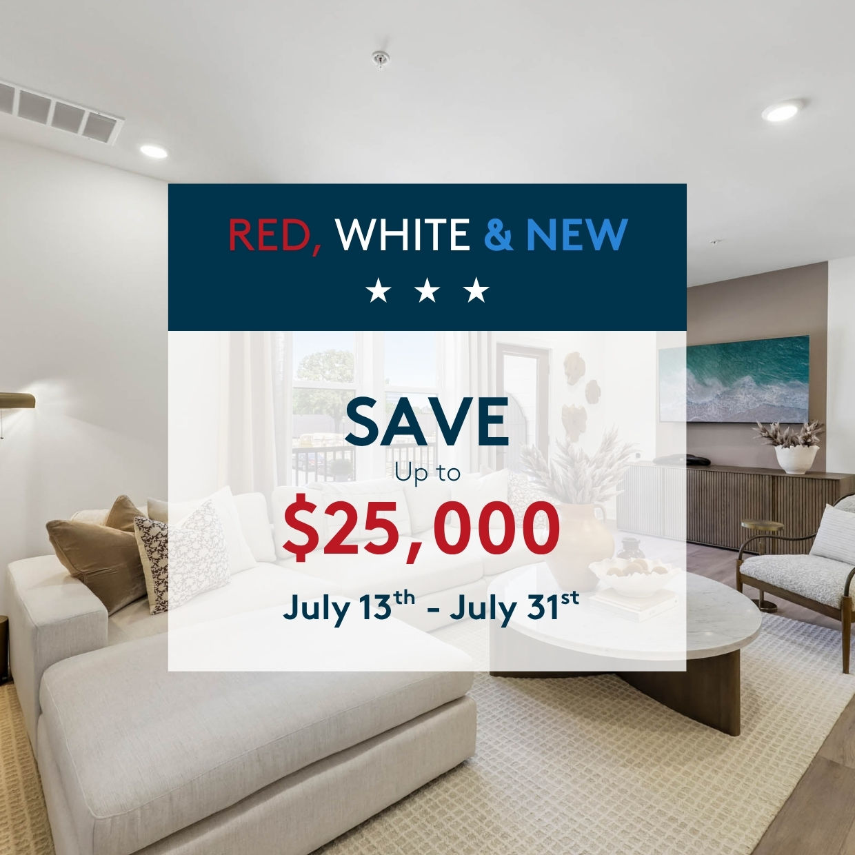 Red, White, &amp; New Savings