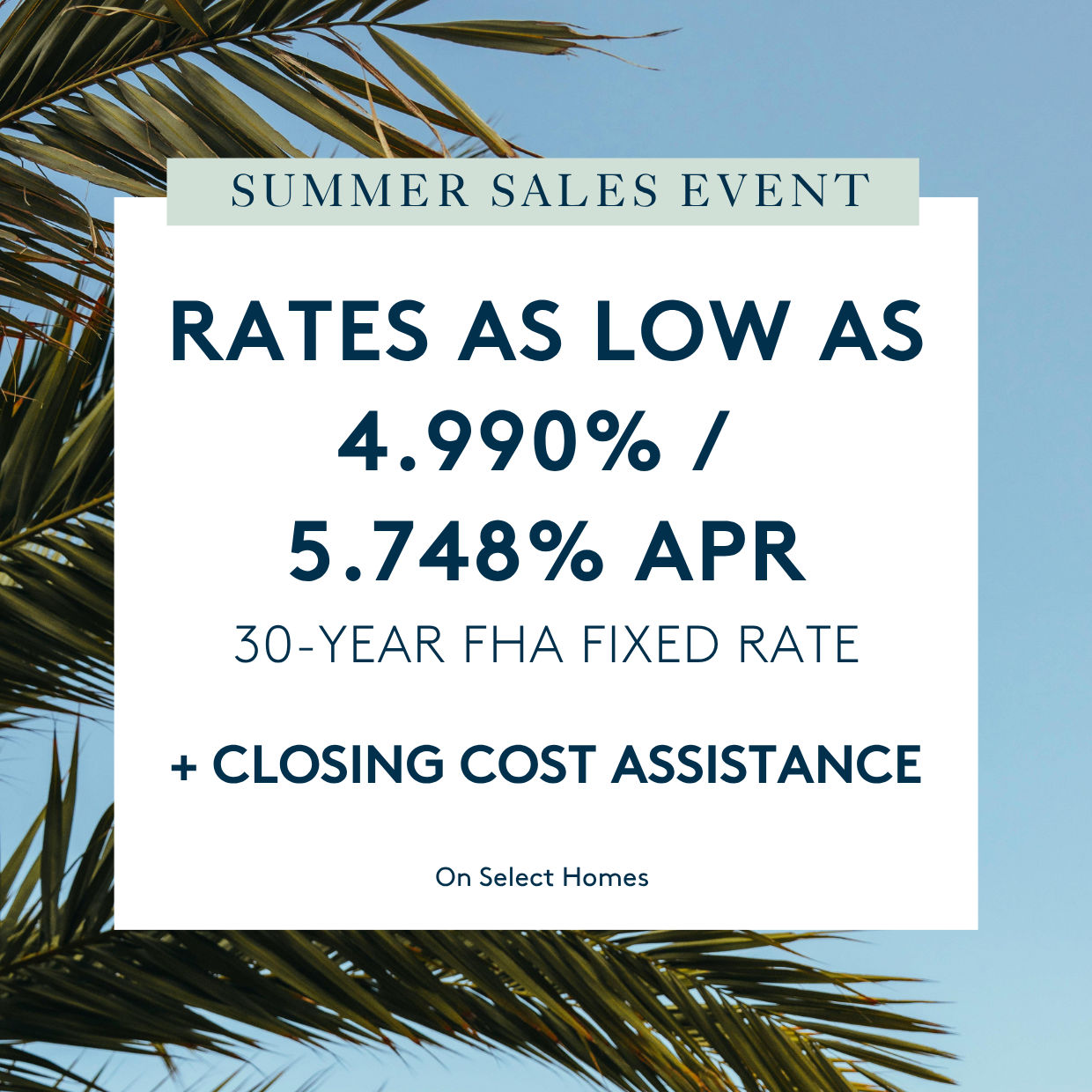 Summer Savings Are Here!