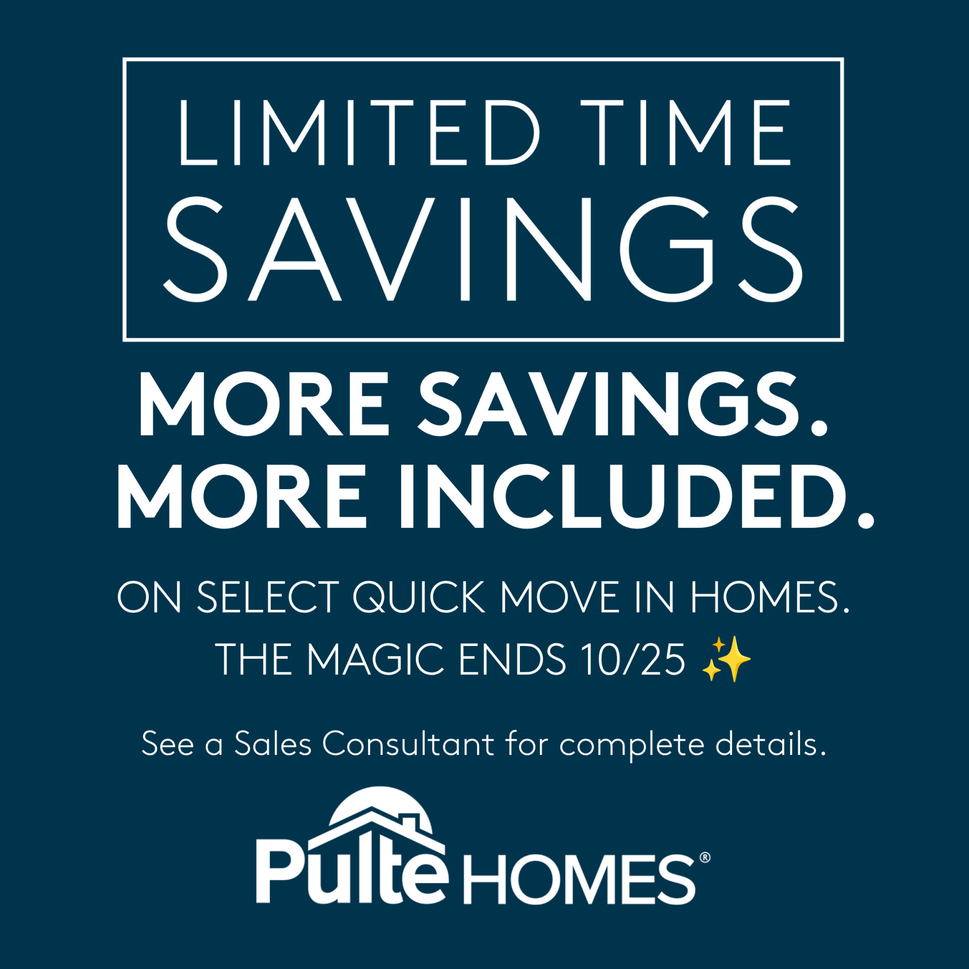 Limited Time Savings!