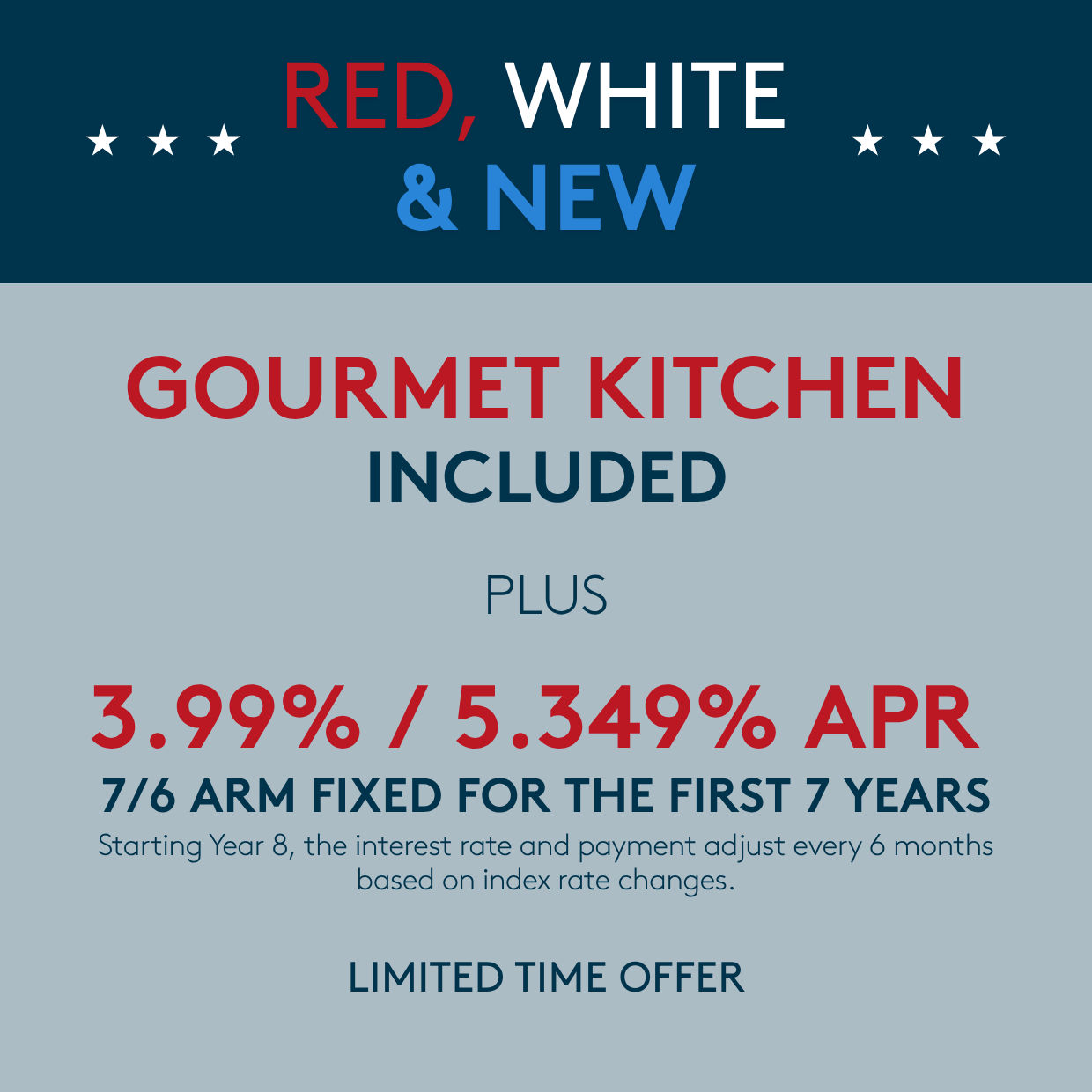 Gourmet Kitchen Included 