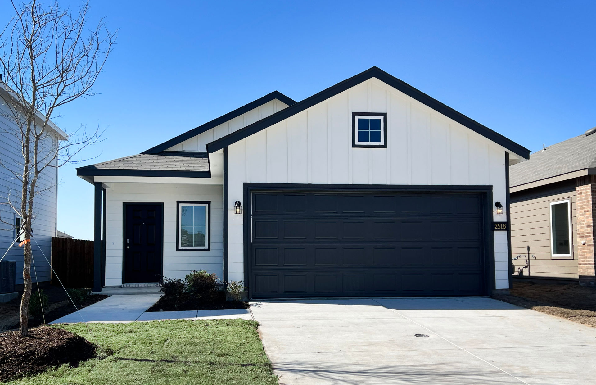 This home — photograph published by the builder