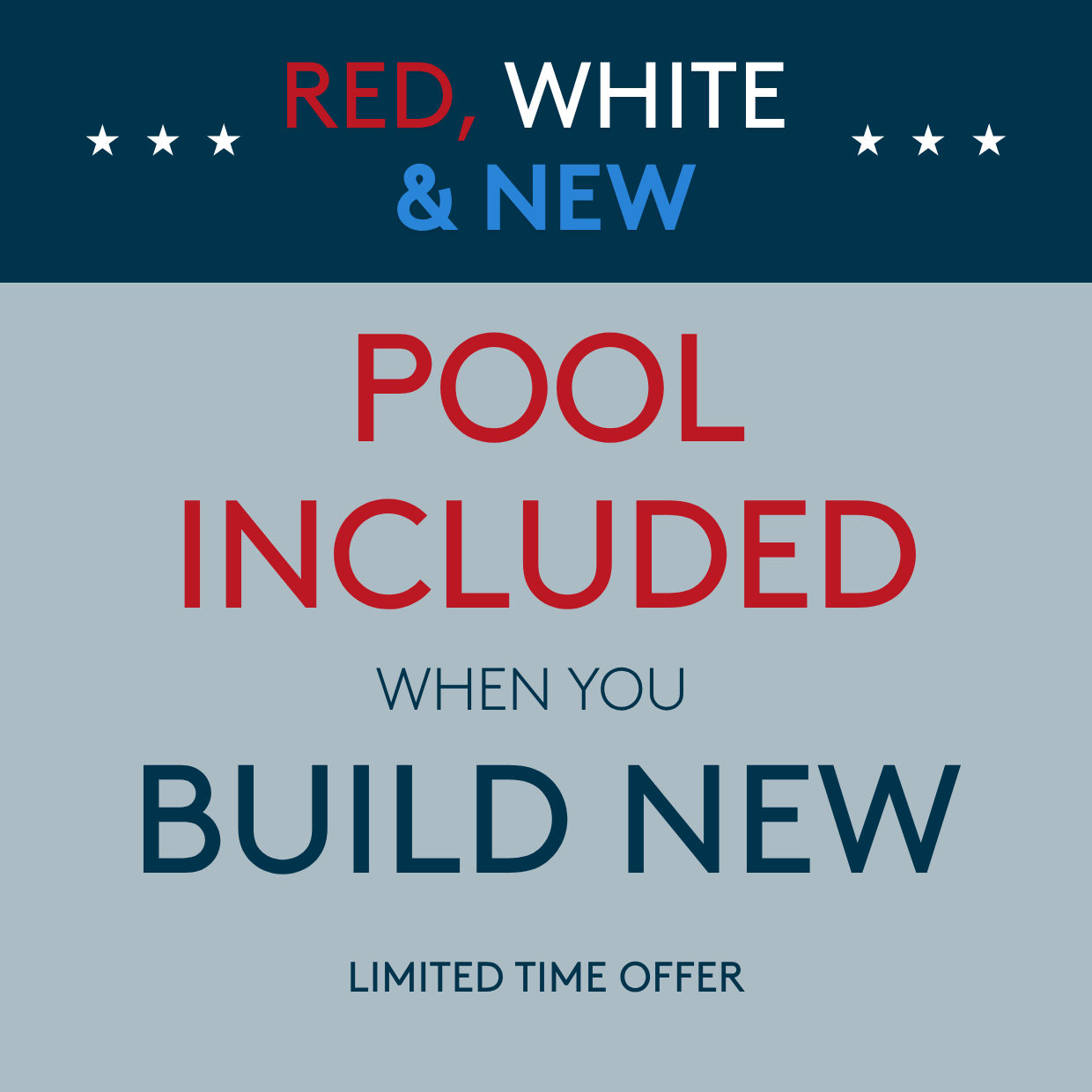 Pool Included