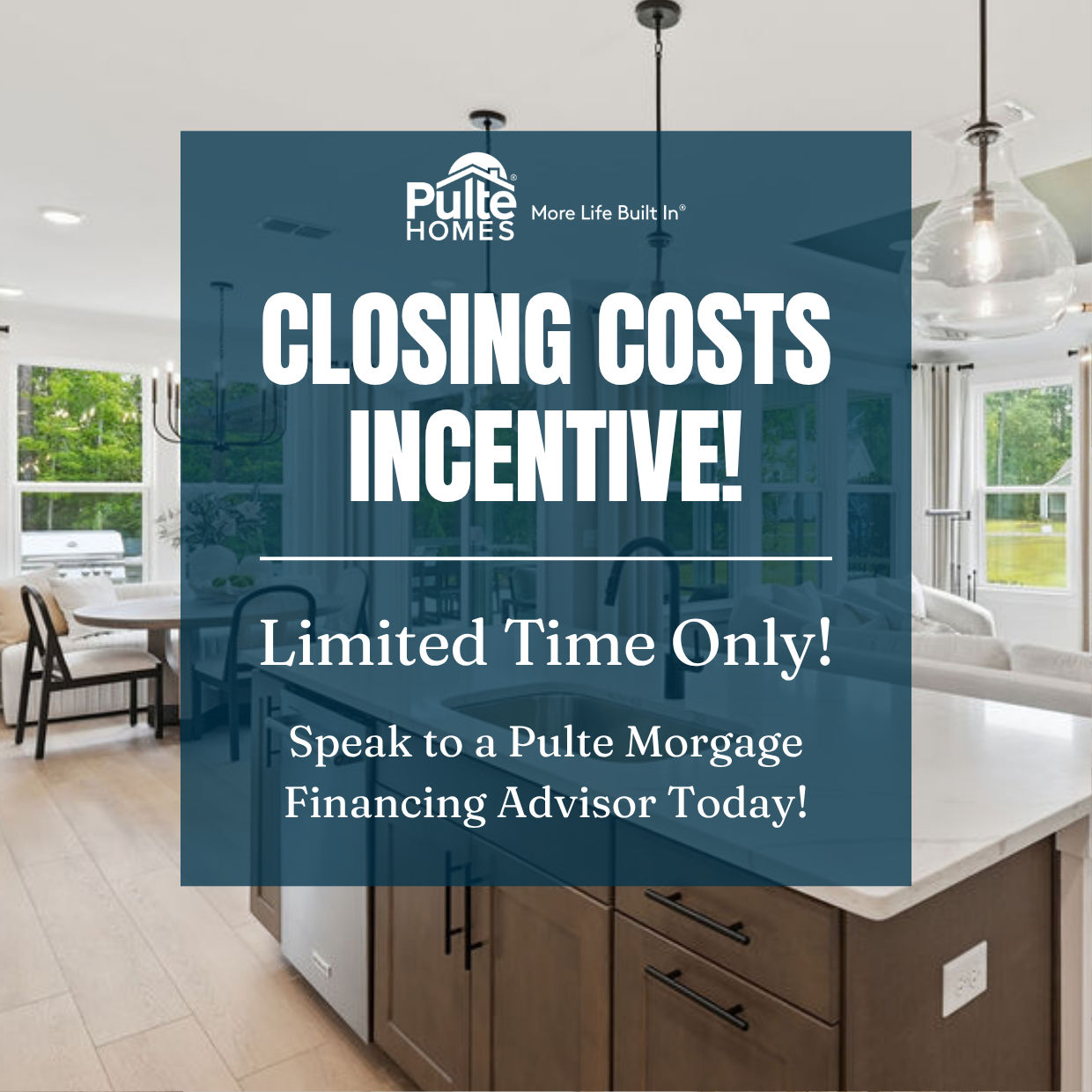 Closing Costs Incentive!