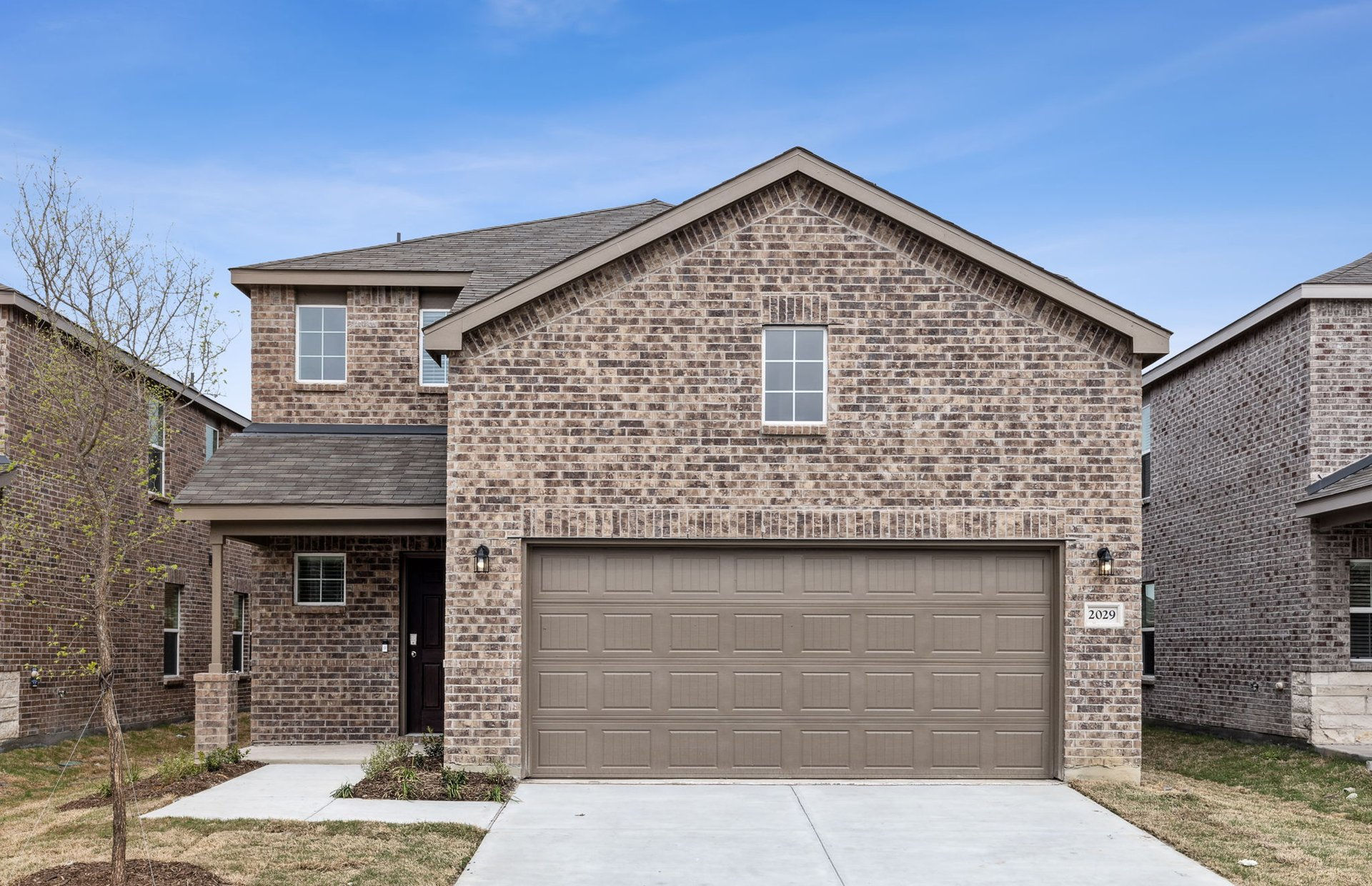 This home — photograph published by the builder
